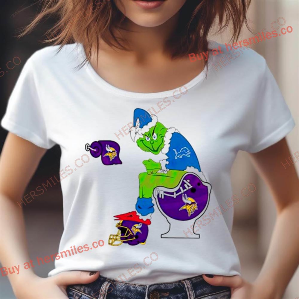 Nfl Grinch Detroit Lions Vs Minnesota Vikings Shirt Nfl Grinch Detroit Lions Vs Minnesota Vikings Shirt