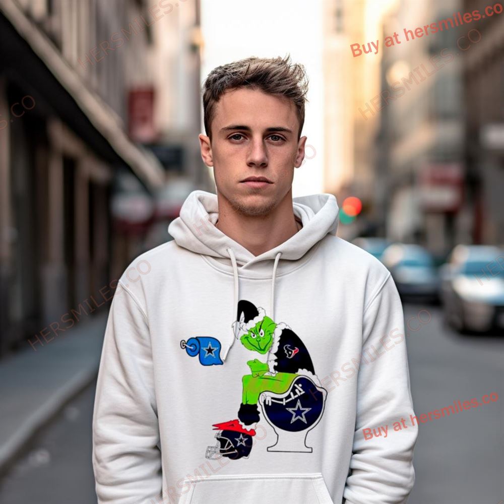 Nfl Grinch Houston Texans And Dallas Cowboys Shirt Nfl Grinch Houston Texans And Dallas Cowboys Shirt