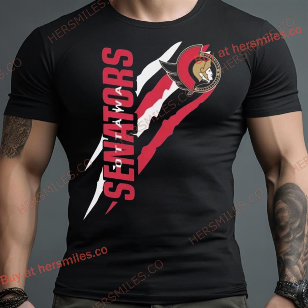 Ottawa Senators Starter Black Color Scratch Shirt