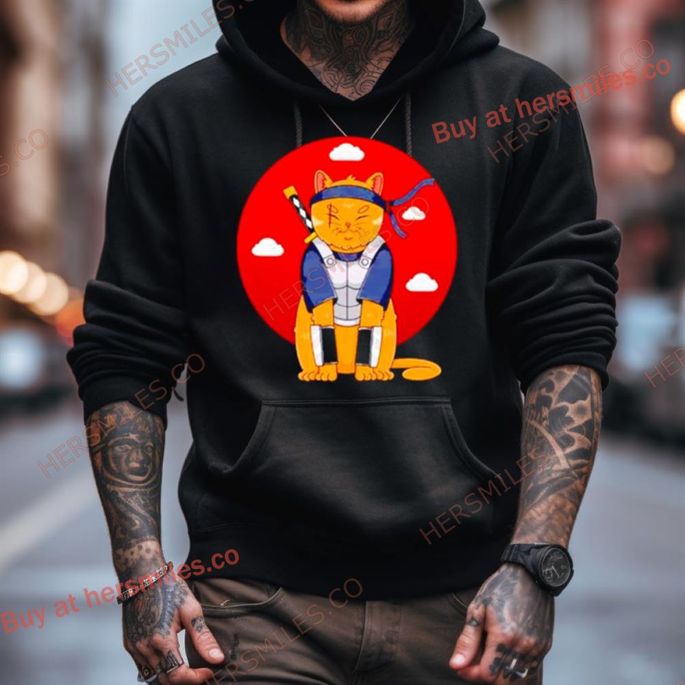 Shinobi Cat Blood Moon Vintage Shirt Shinobi Cat Blood Moon Vintage Shirt