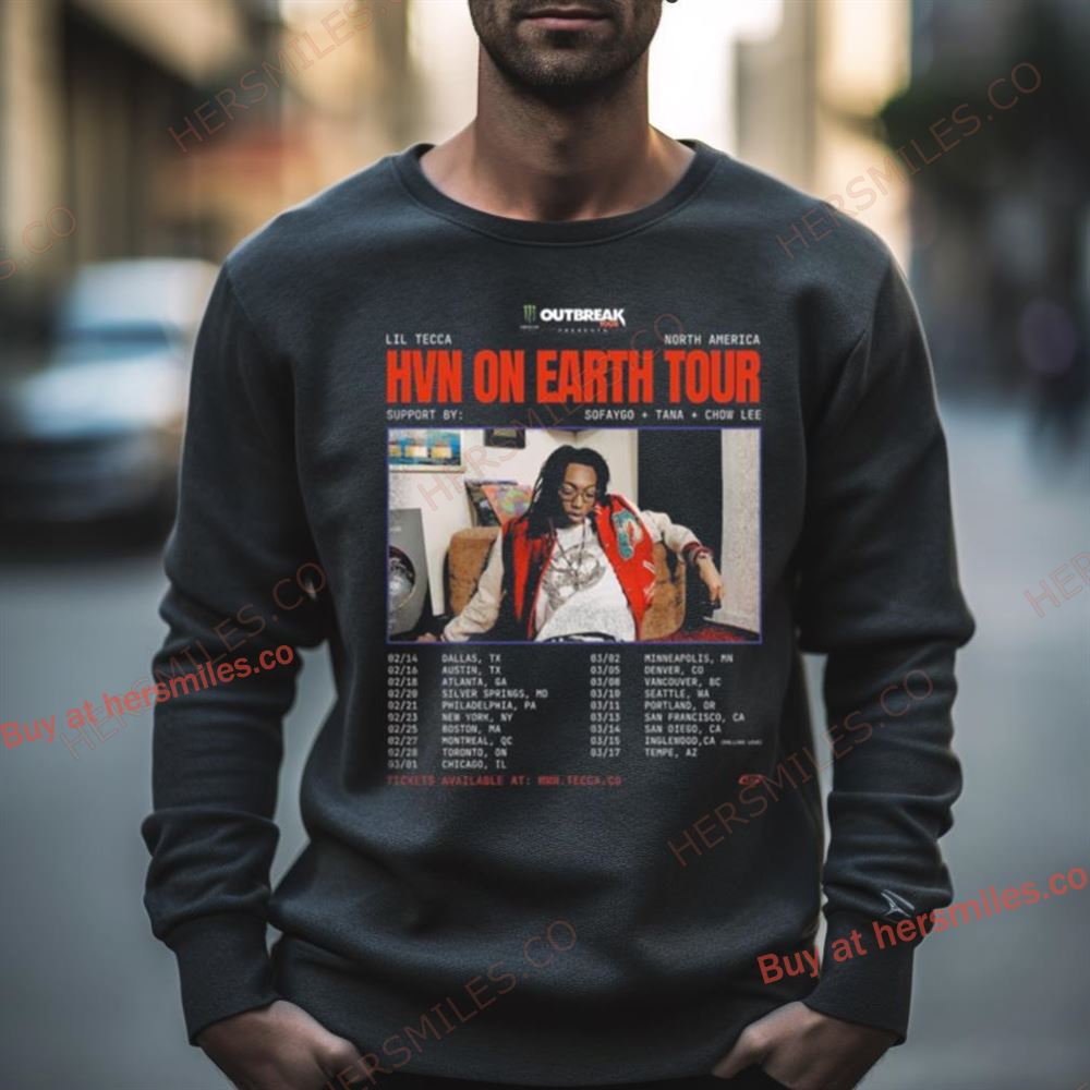 Sofaygo Will Be Joining Lil Tecca On His Hvn On Earth Tour Shirt