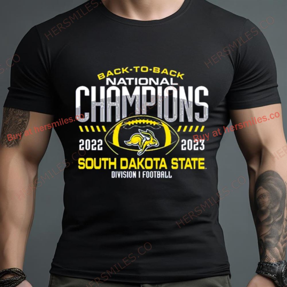 South Dakota State Jackrabbits Back To Back Fcs Football National Champions Shirt