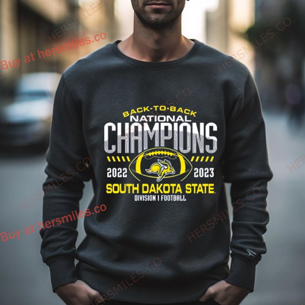 South Dakota State Jackrabbits Back To Back Fcs Football National Champions Shirt