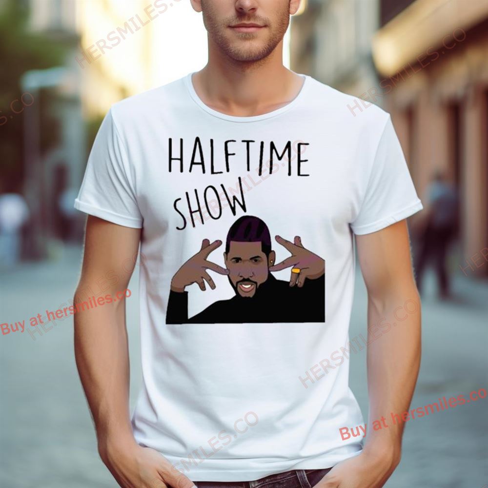 Usher Halftime Show Super Bowl Wear Gold Rings Shirt
