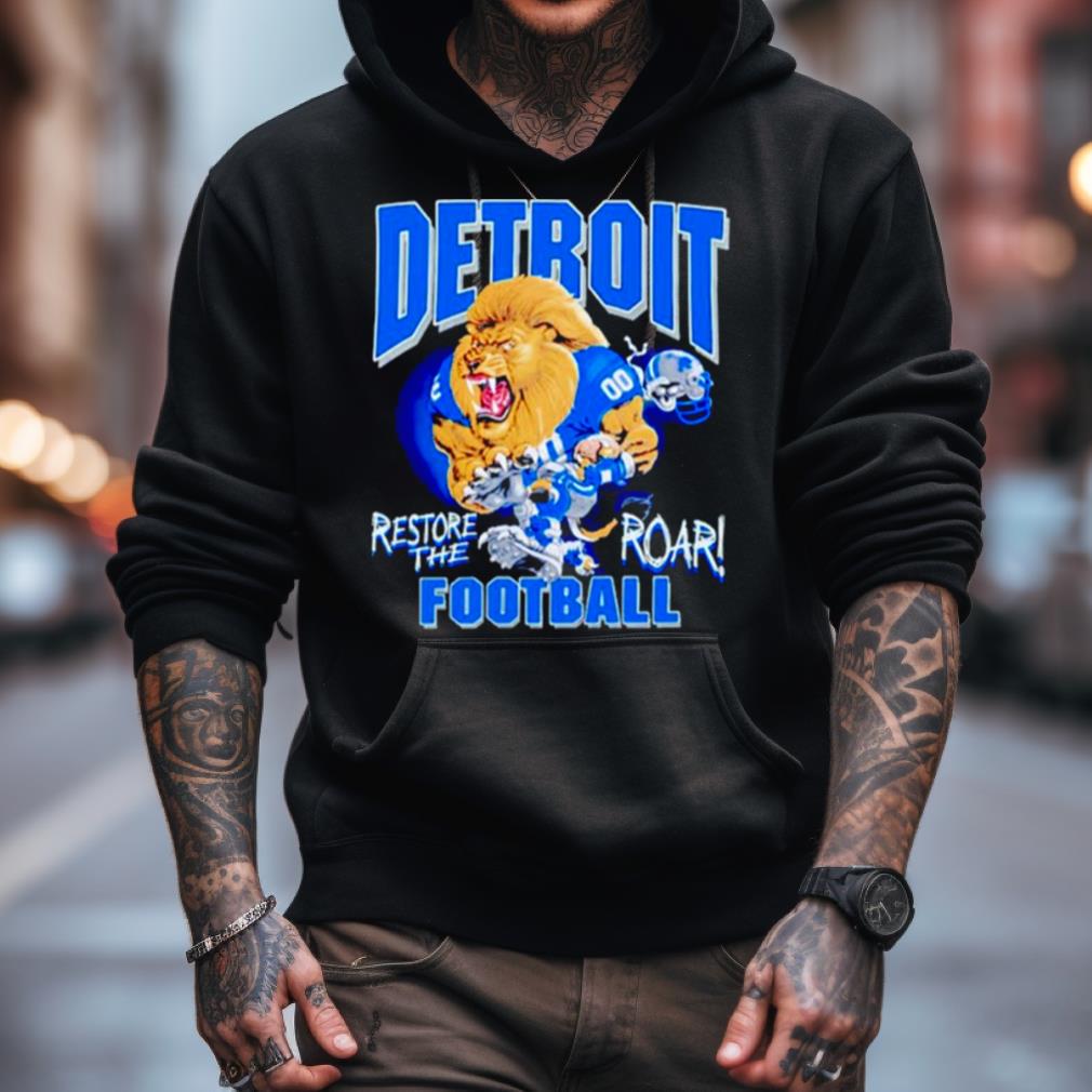 Aidan Hutchinson Restore The Roar Detroit Lions Football Shirt Aidan Hutchinson Restore The Roar Detroit Lions Football Shirt