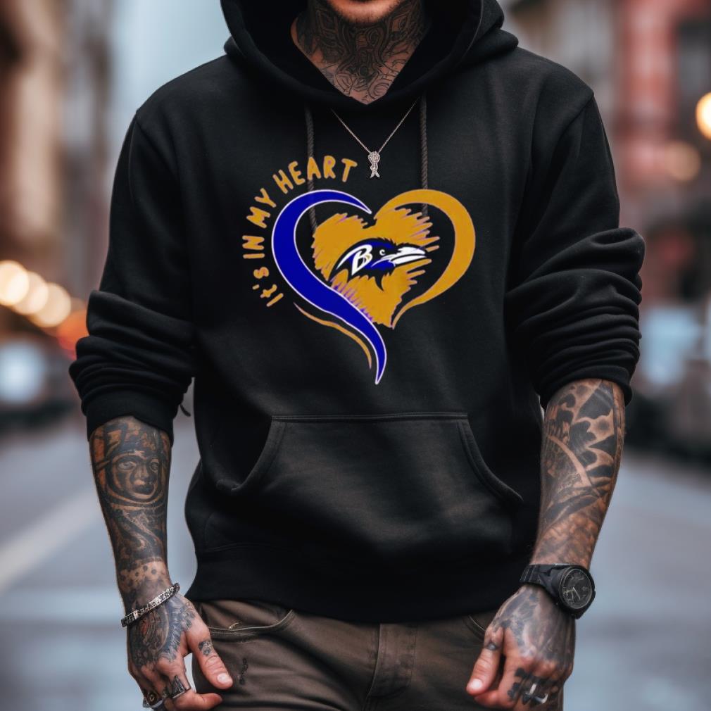 Baltimore Ravens It'S In My Heart Shirt Baltimore Ravens It'S In My Heart Shirt