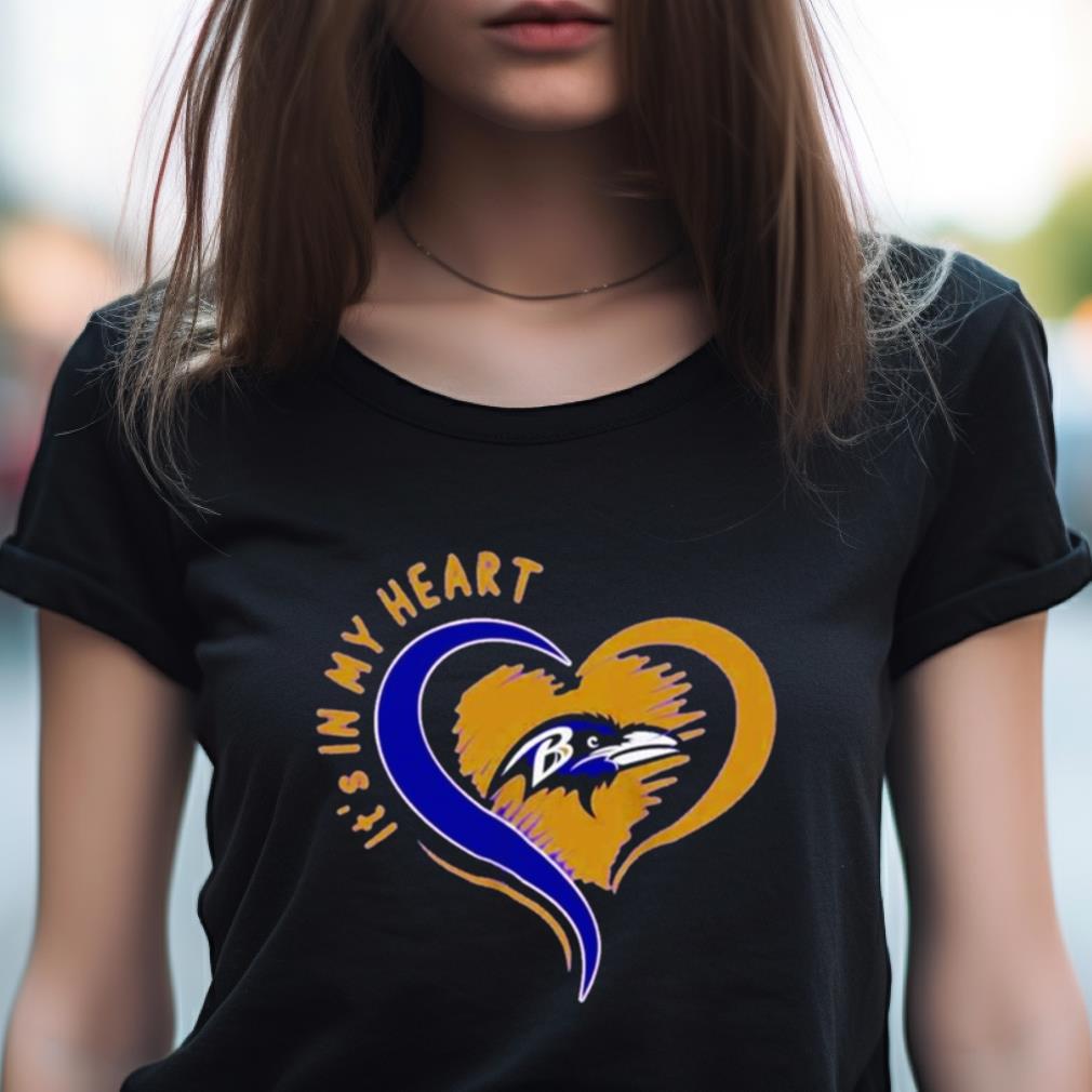 Baltimore Ravens It'S In My Heart Shirt Baltimore Ravens It'S In My Heart Shirt