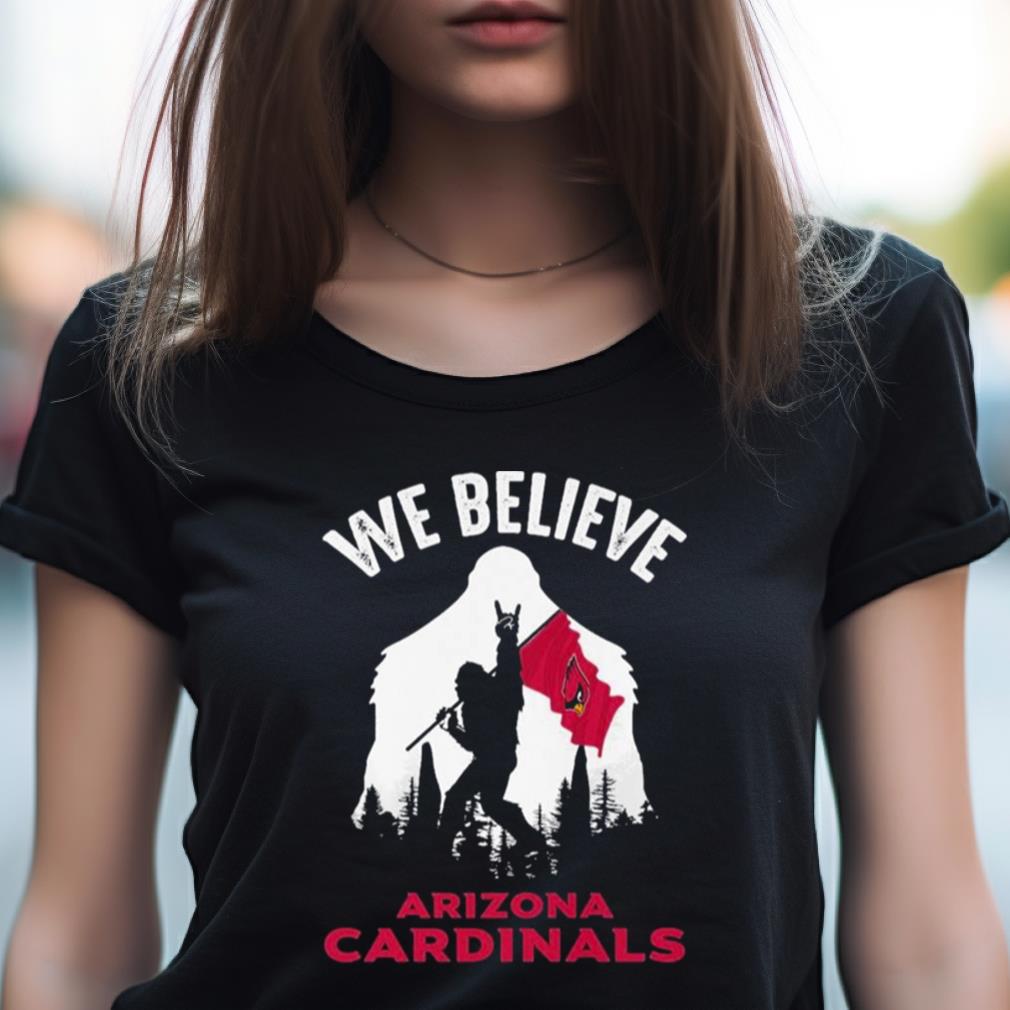 Bigfoot We Believe Arizona Cardinals Nfl Flag Shirt Bigfoot We Believe Arizona Cardinals Nfl Flag Shirt