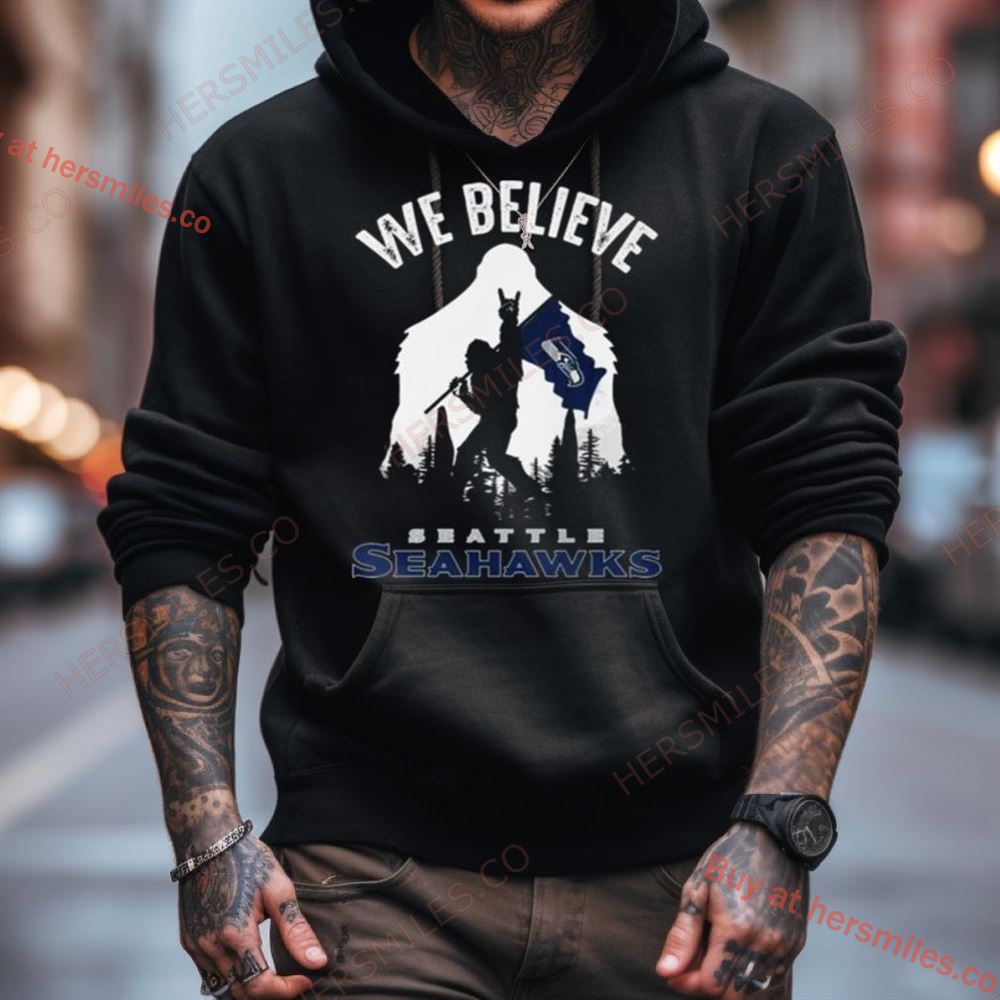Bigfoot We Believe Seattle Seahawks 2024 Shirt Bigfoot We Believe Seattle Seahawks 2024 Shirt