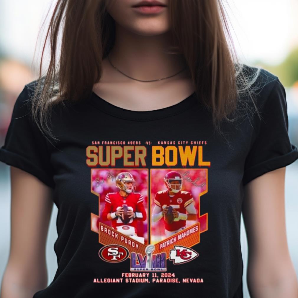 Brock Purdy 49Ers Vs Patrick Mahomes Chiefs Super Bowl Shirt Brock Purdy 49Ers Vs Patrick Mahomes Chiefs Super Bowl Shirt