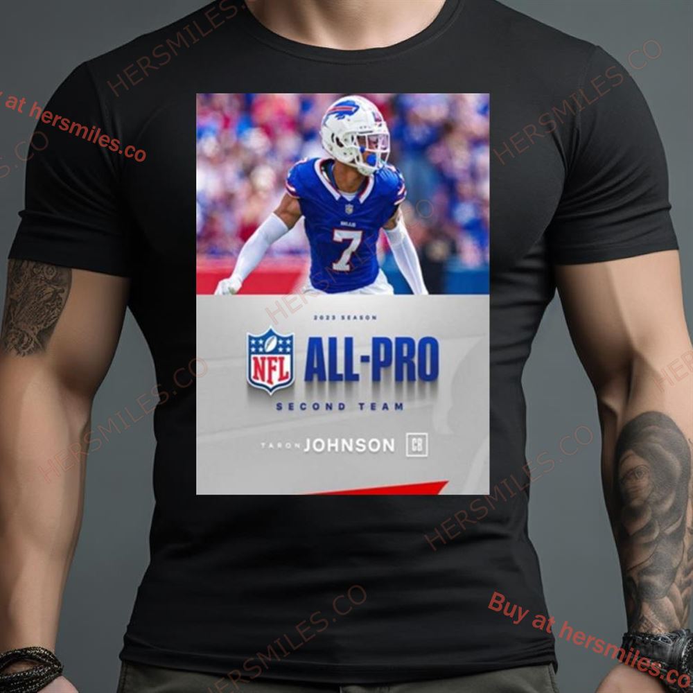 Buffalo Bills Taron Johnson Cb 2023 Season Nfl Associated Press All Pro Second Team Shirt