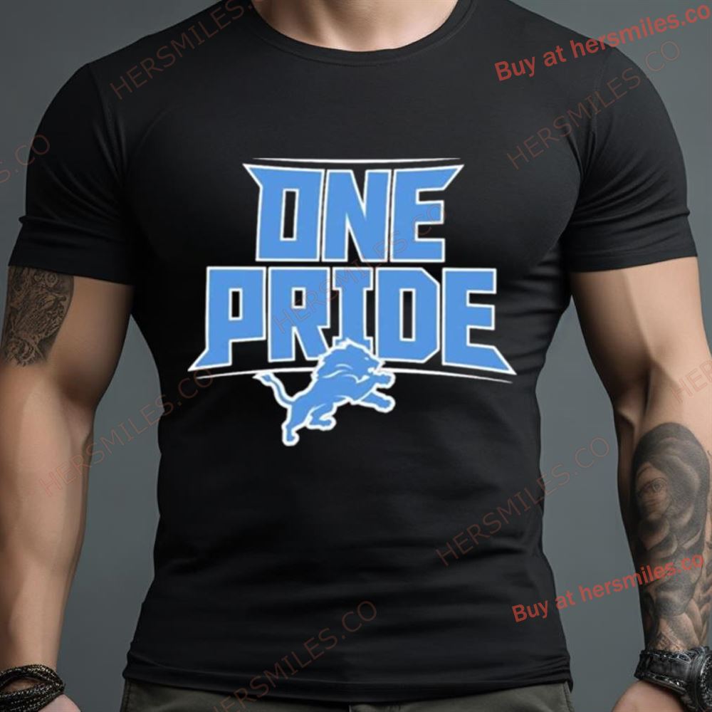 Detroit Lions Nfl One Pride Logo Shirt