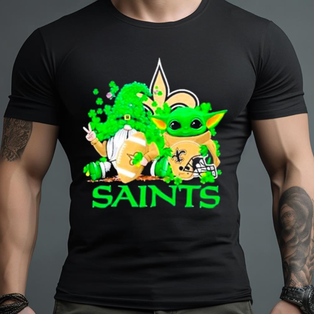 New Orleans Saints Baby Yoda Happy St.Patrick’S Day Shamrock Shirt
