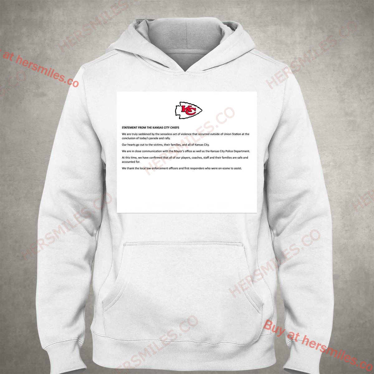Statement From The Kansas City Chiefs Shirt Statement From The Kansas City Chiefs Shirt