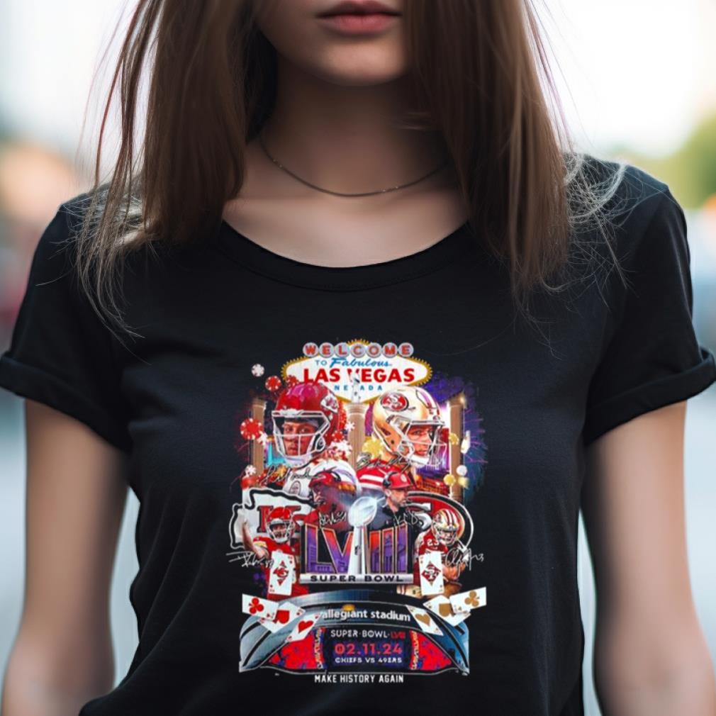 Super Bowl Lviii 2024 Welcome To Las Vegas Nevada Signatures T Shirt Super Bowl Lviii 2024 Welcome To Las Vegas Nevada Signatures T Shirt
