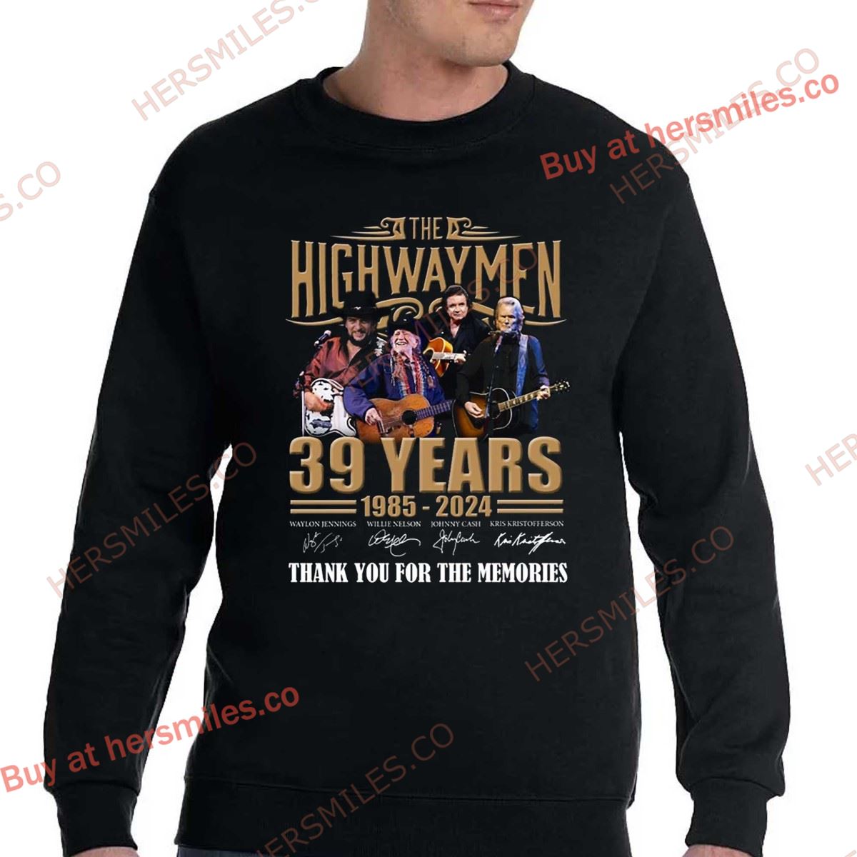 The Highwaymen 39 Years 1985 – 2024 Thank You For The Memories T-shirt The Highwaymen 39 Years 1985 – 2024 Thank You For The Memories T-shirt