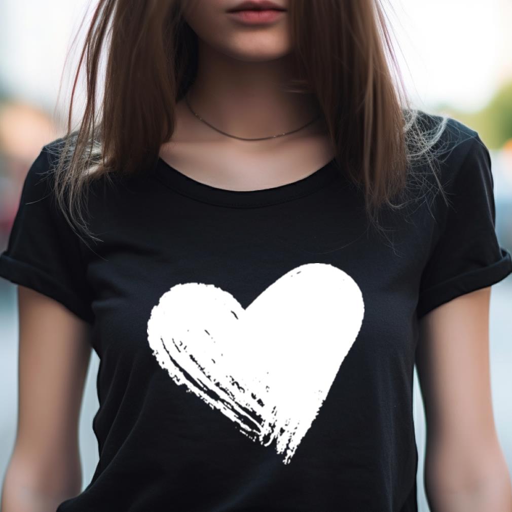 White Heart Art Valentine Shirt White Heart Art Valentine Shirt