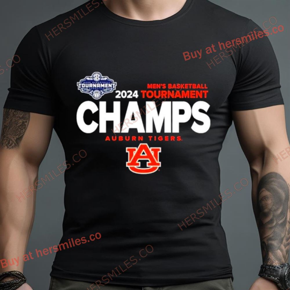 Auburn Tigers 2024 Men’S Basketball Tournament Champs Shirt