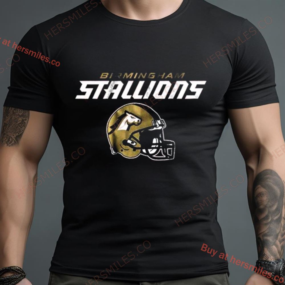 Birmingham Stallions Ufl Vintage Helmet 2024 Shirt