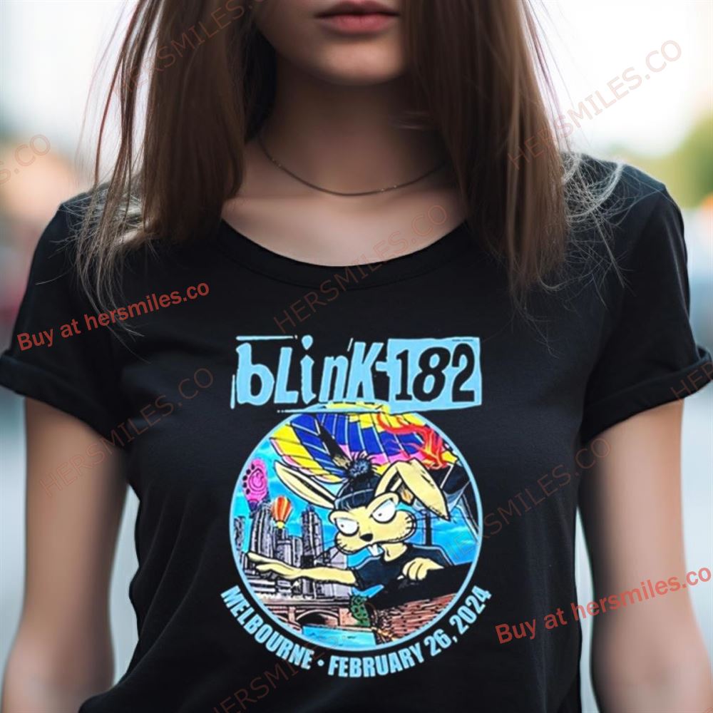 Blink 182 Show In Melbourne Feb 26 2024 Shirt Blink 182 Show In Melbourne Feb 26 2024 Shirt