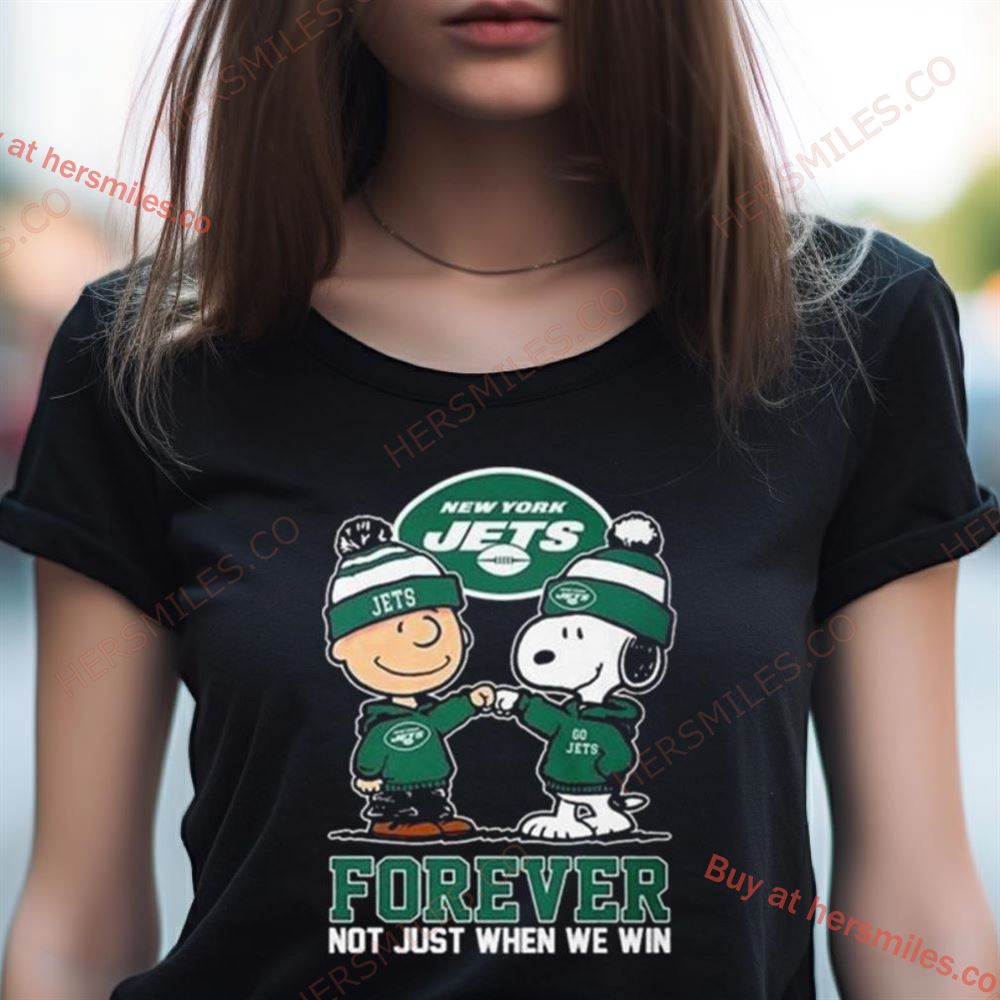 Charlie Brown And Snoopy New York Jets Forever Not Just When We Win Shirt Charlie Brown And Snoopy New York Jets Forever Not Just When We Win Shirt
