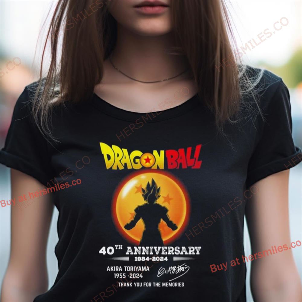 Dragon Ball 40Th Anniversary 1984 2024 Akira Toriyama 1955 2024 Thank You For The Memories Shirt Dragon Ball 40Th Anniversary 1984 2024 Akira Toriyama 1955 2024 Thank You For The Memories Shirt