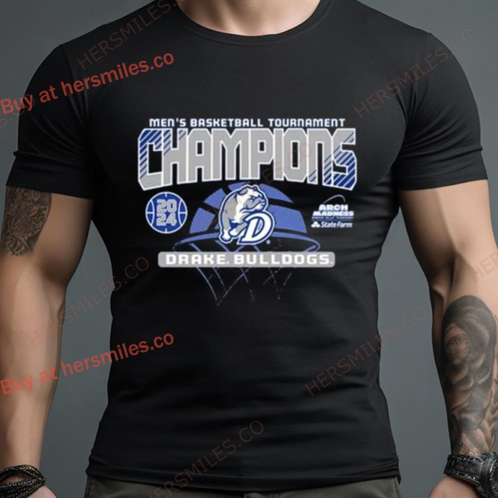 Drake Bulldogs 2024 Men’S Basketball Tournament Champions Shirt