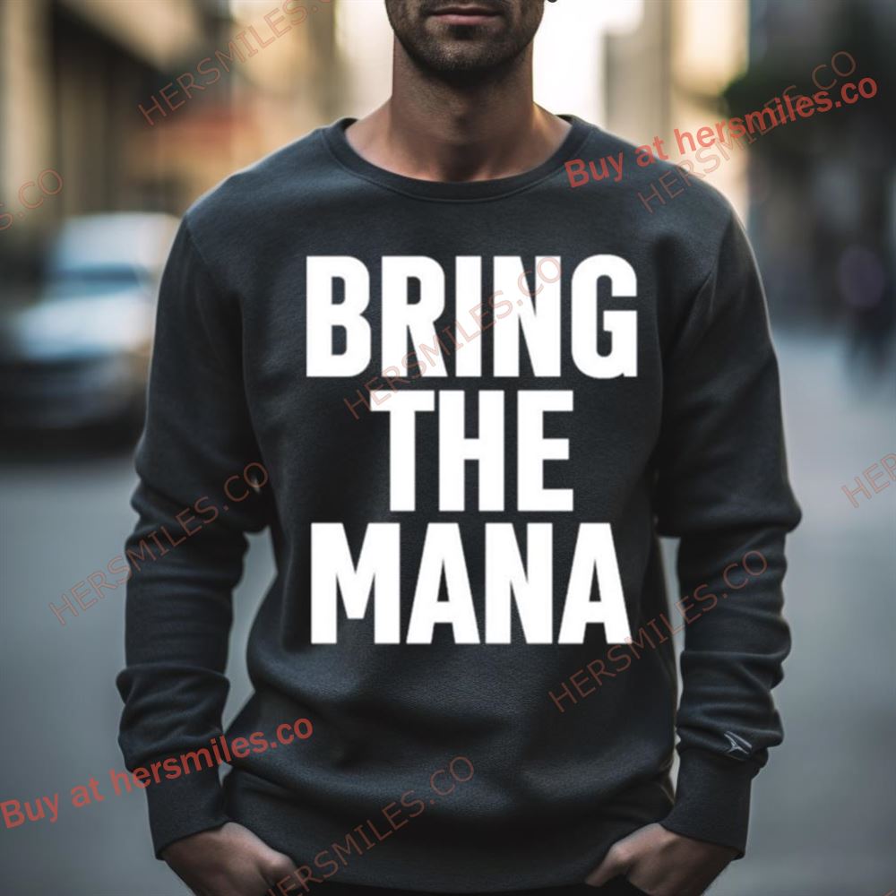 Dwayne Johnson Wearing Bring The Mana Shirt