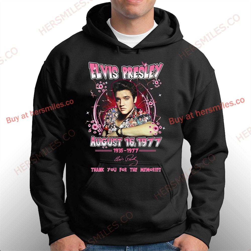 Elvis Presley August 16 1977 Thank You For The Memories Shirt Elvis Presley August 16 1977 Thank You For The Memories Shirt