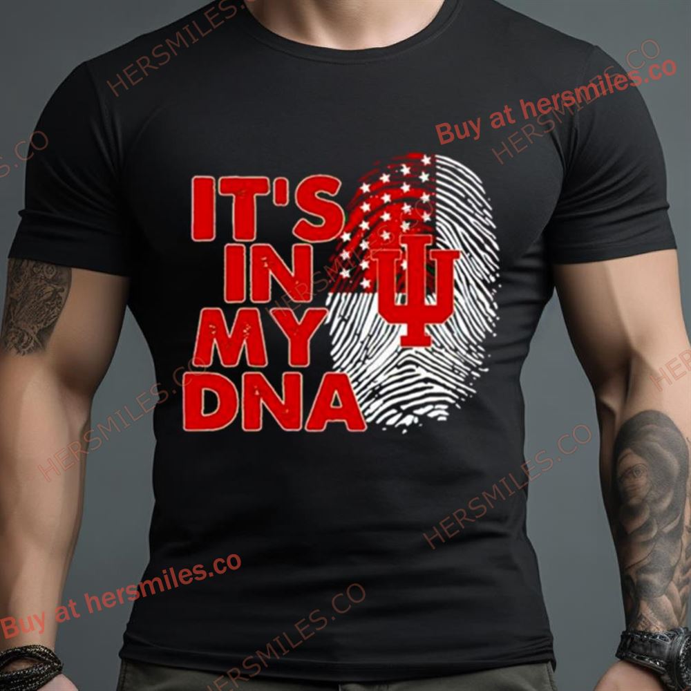 Indiana Hoosiers It’S In My Dna Fingerprint Shirt