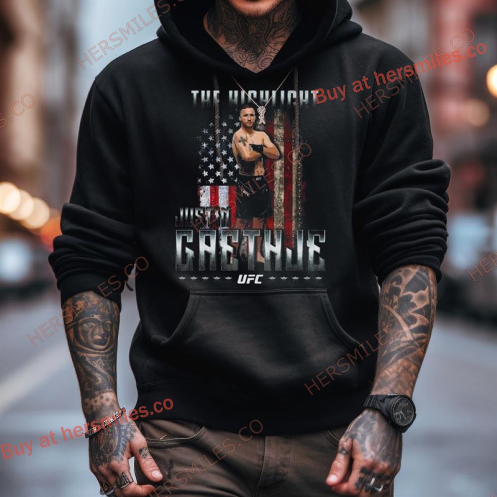 Justin Gaethje The Highlight Flag Shirt Justin Gaethje The Highlight Flag Shirt