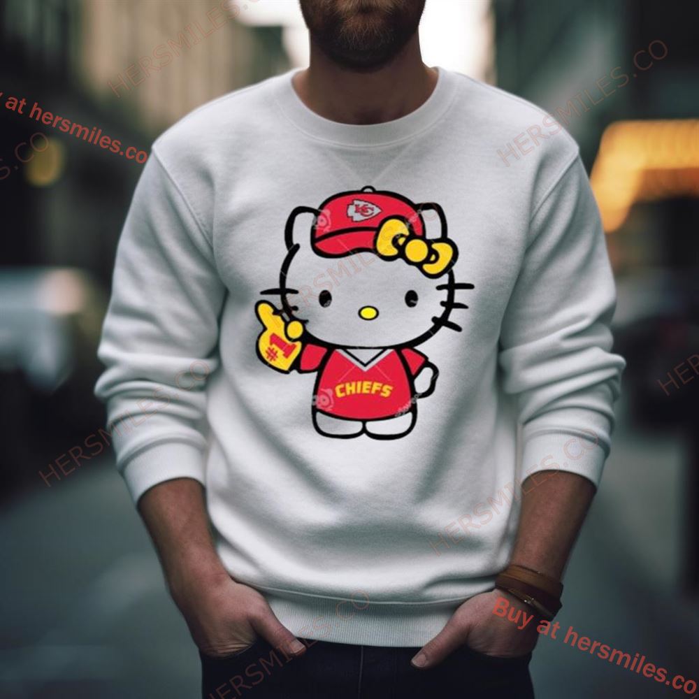 Kansas City Chiefs Baseball Number 1 Hello Kitty Shirt