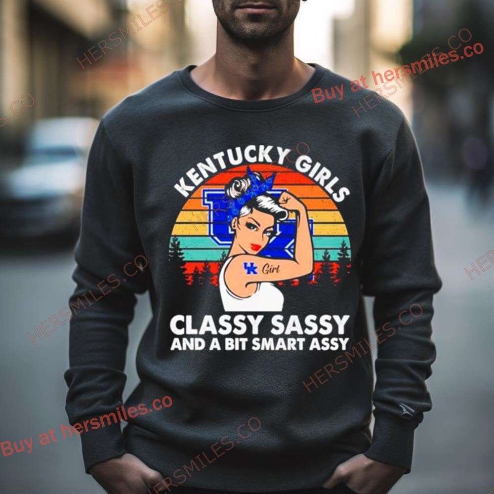 Kentucky Wildcats Girls Strong Class Sassy And A Bit Smart Assy Vintage Shirt