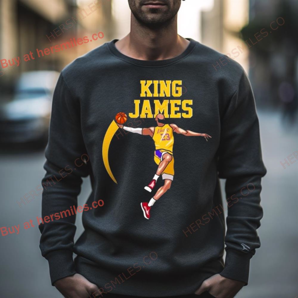 King James Basketball Player Los Angeles Lakers Nba Shirt