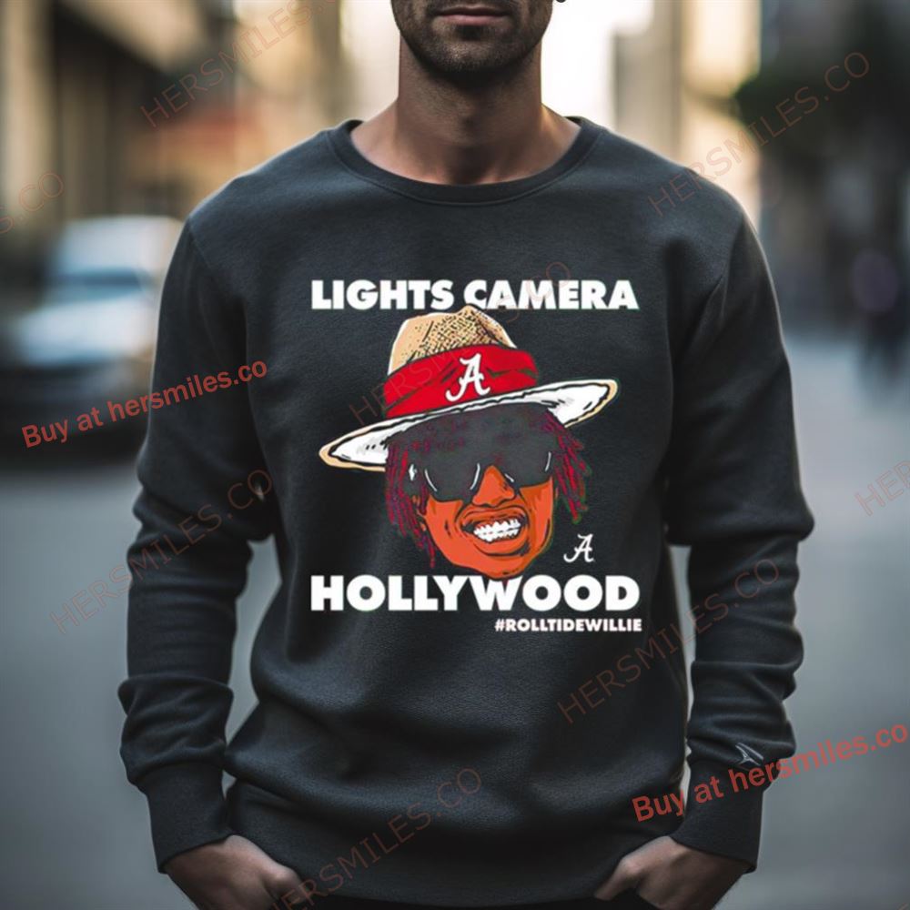 Light Camera Hollywood Roll Tide Willie Shirt