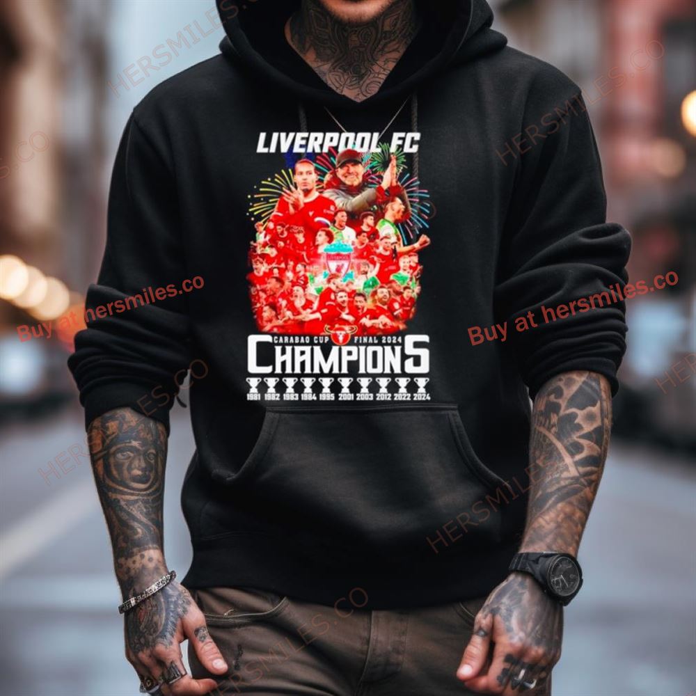 Liverpool Fc Carabao Cup Final 2024 10 Time Champions Shirt Liverpool Fc Carabao Cup Final 2024 10 Time Champions Shirt