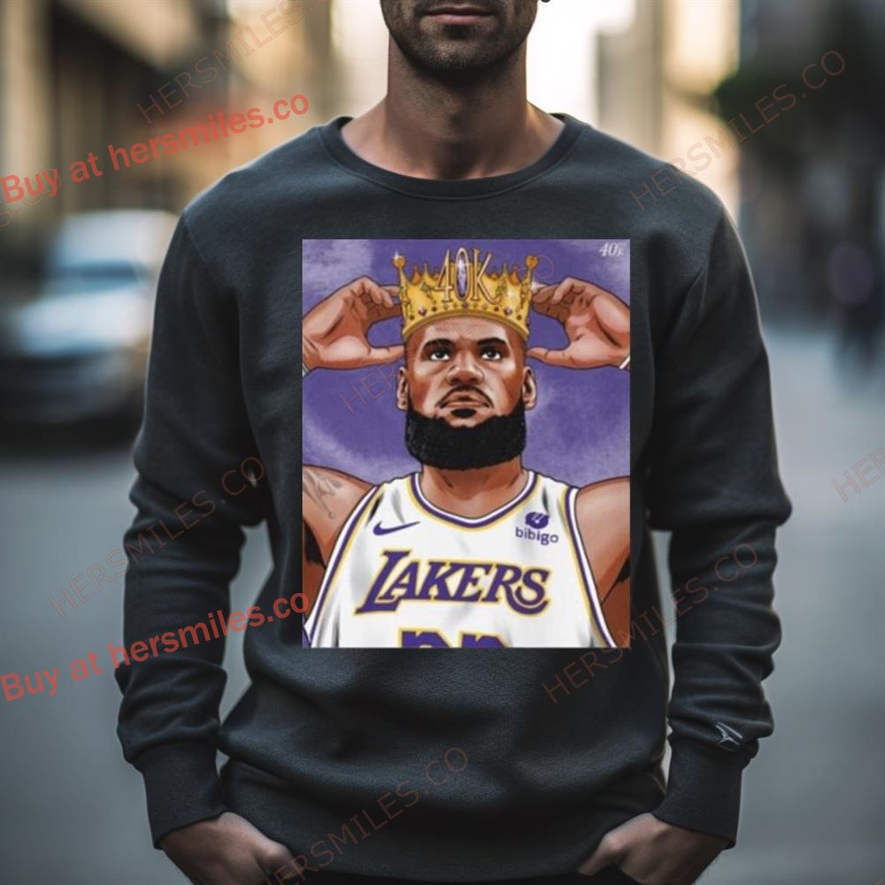 Los Angeles Lakers Lebron James 40 King Shirt