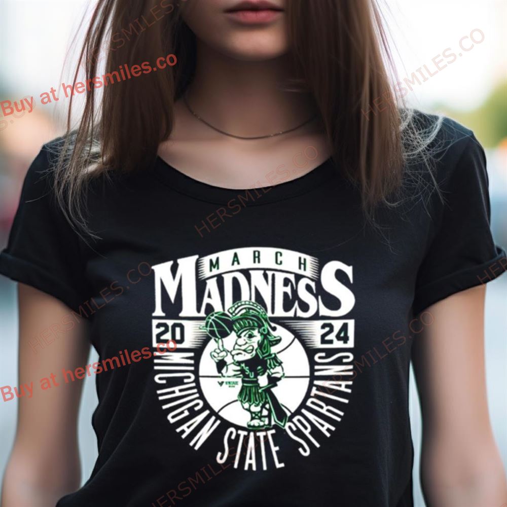 Michigan State Spartans 2024 March Madness Mascot Shirt Michigan State Spartans 2024 March Madness Mascot Shirt
