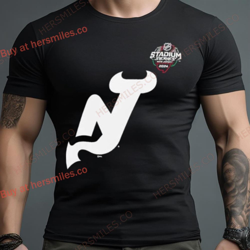 New Jersey Devils 2024 Nhl Stadium Series Black Shirt