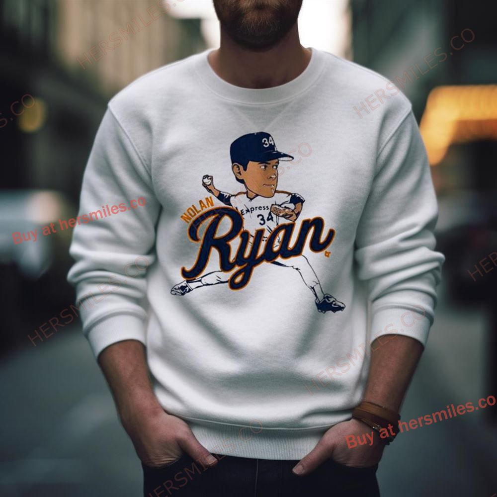 Nolan Ryan Houston Caricature Shirt