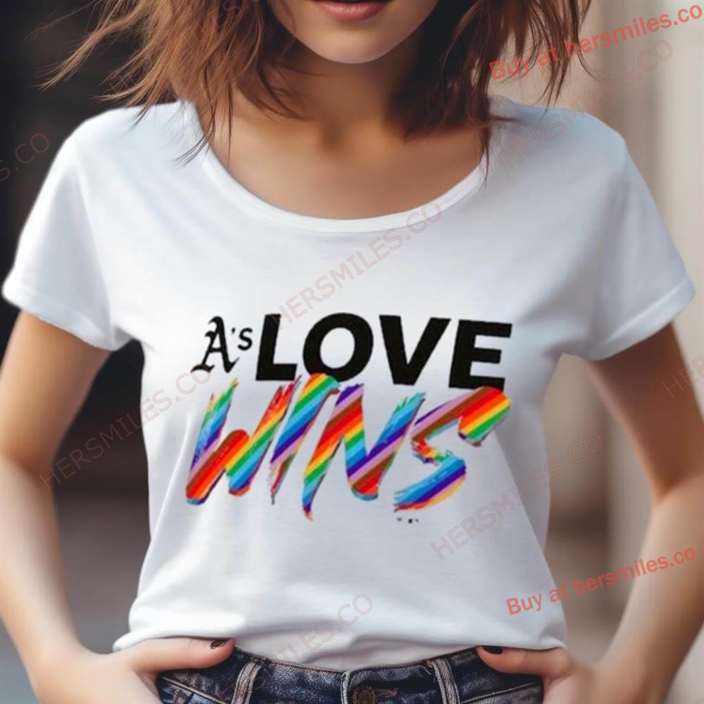 Oakland Athletics Love Wins Pride 2024 Shirt Oakland Athletics Love Wins Pride 2024 Shirt