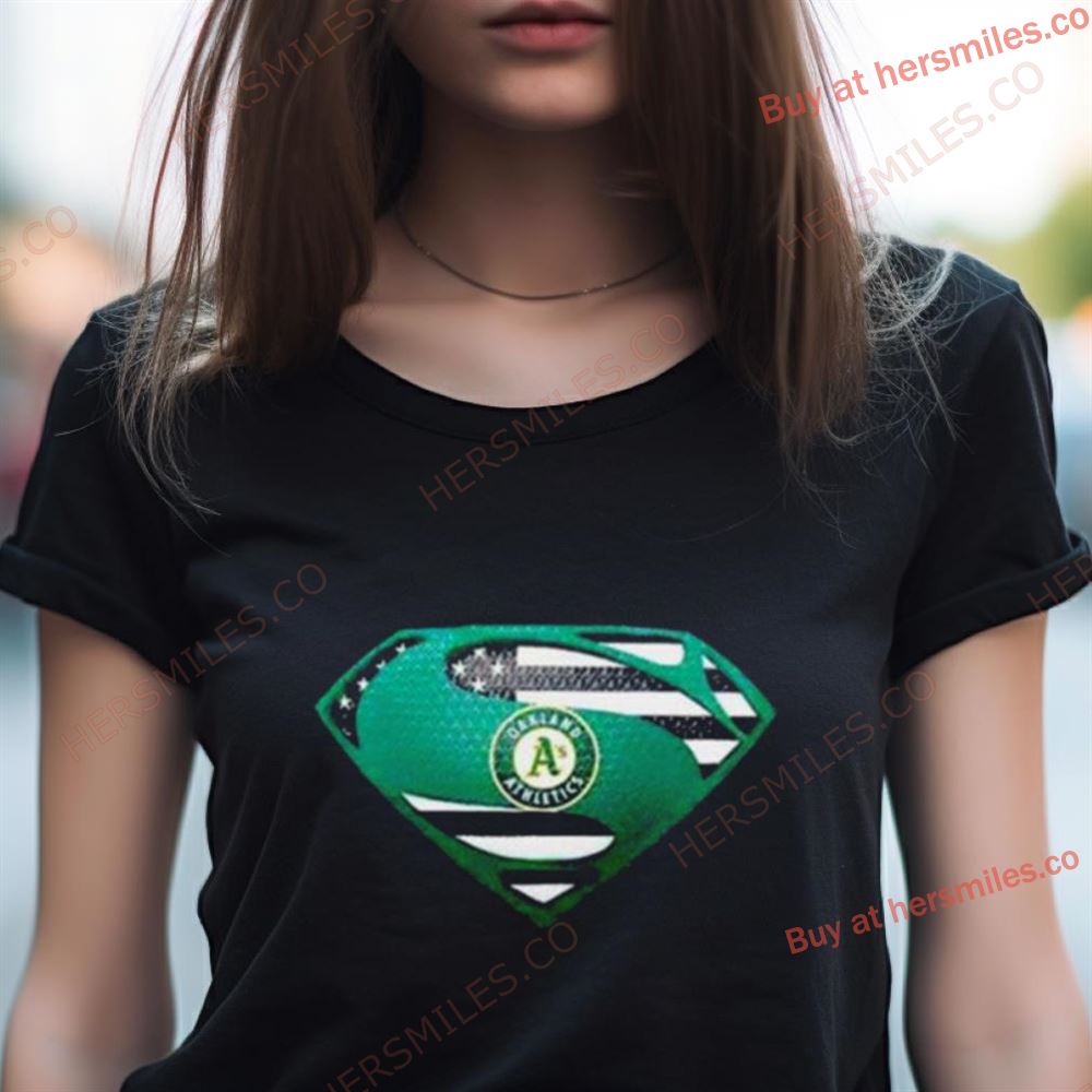 Oakland Athletics Usa Flag Inside Superman T Shirt Oakland Athletics Usa Flag Inside Superman T Shirt