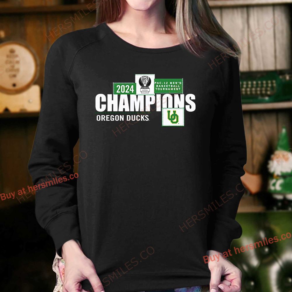 Oregon Ducks 2024 Pac-12 Men's Basketball Conference Tournament Champions Locker Room Shirt Oregon Ducks 2024 Pac-12 Men's Basketball Conference Tournament Champions Locker Room Shirt