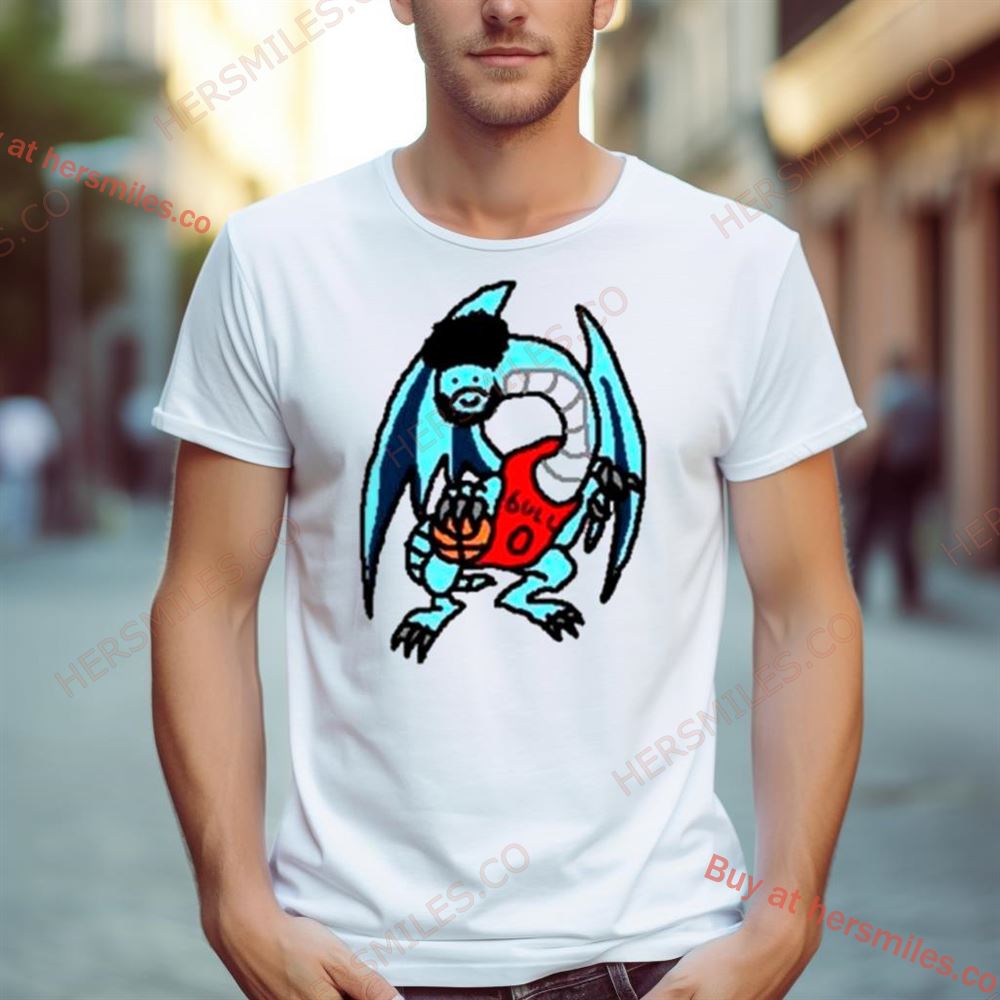 Paint Blue Eyed Coby White Dragon Shirt