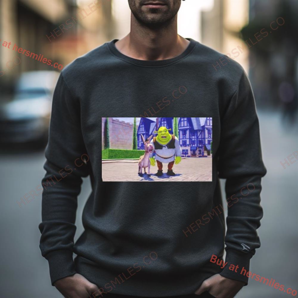 Shrek And Donkey In Sherks House Shirt