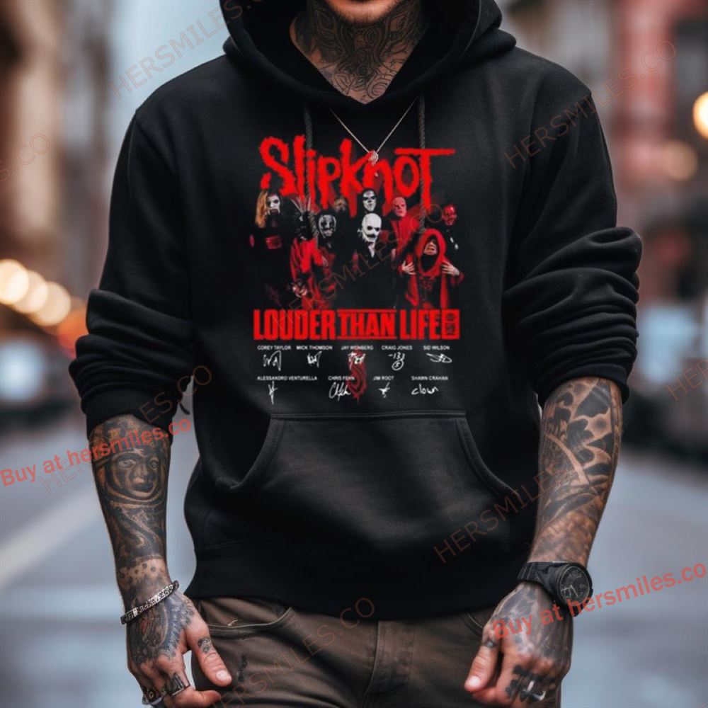Slipknot Louder Than Life 2024 Signatures Shirt Slipknot Louder Than Life 2024 Signatures Shirt