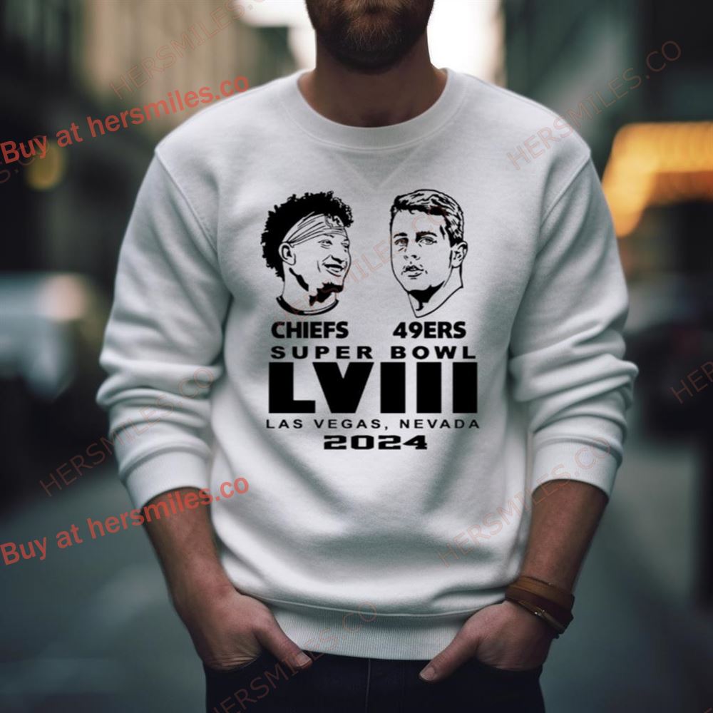 Super Bowl Lviii Patrick Mahomes Chiefs Vs Brock Purdy 49Ers Shirt