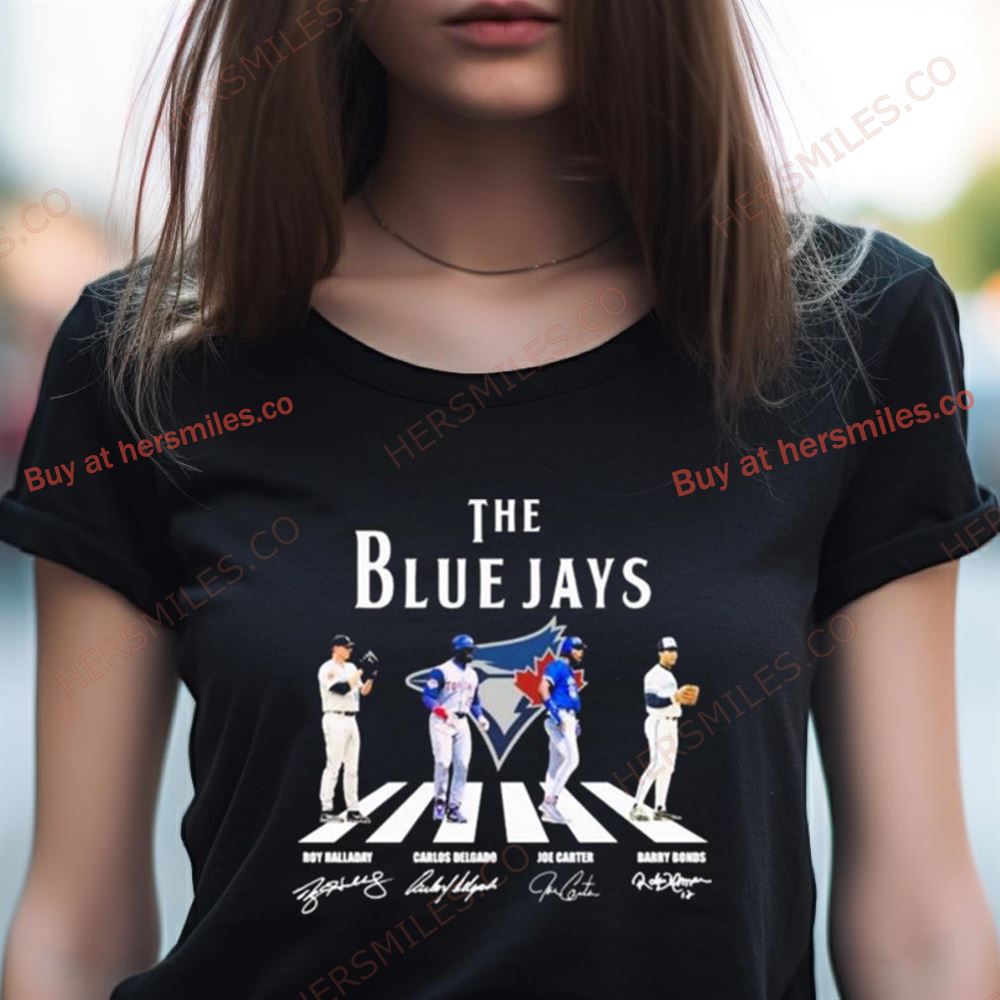 The Blue Jays Abbey Road Roy Halladay Carlos Delgado Joe Carter And Barry Bonds Signatures Shirt The Blue Jays Abbey Road Roy Halladay Carlos Delgado Joe Carter And Barry Bonds Signatures Shirt