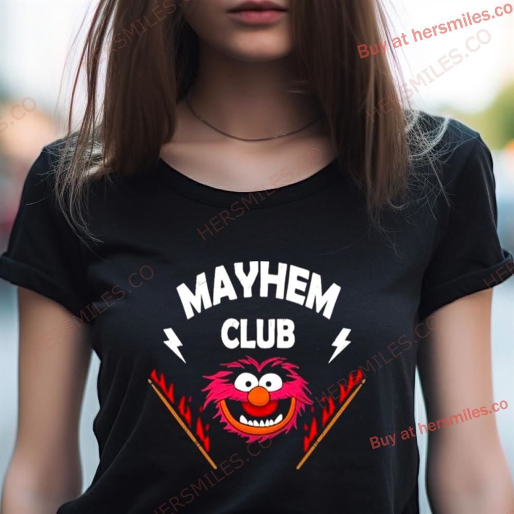 The Muppet Animal Mayhem Club Drum Stick On Fire Shirt The Muppet Animal Mayhem Club Drum Stick On Fire Shirt