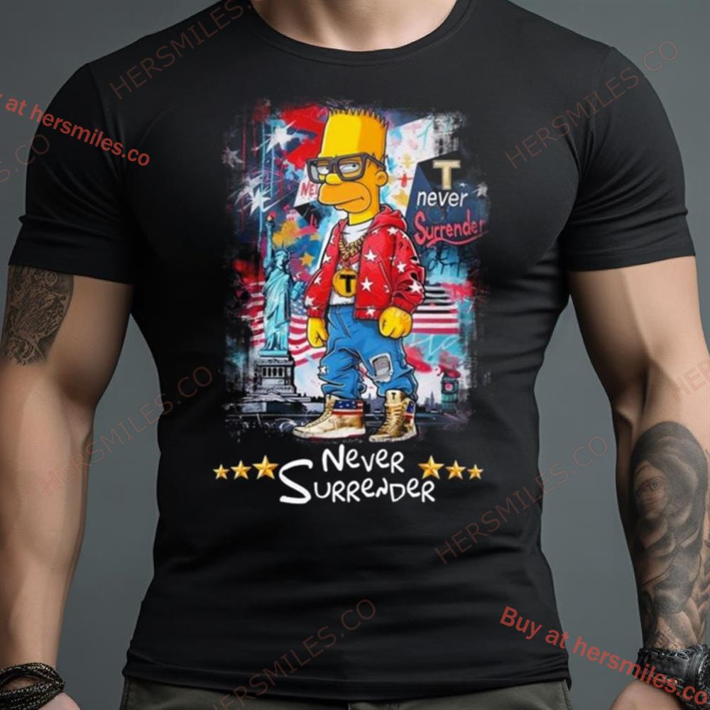 The Simpsons Family Never Surrender Shirt